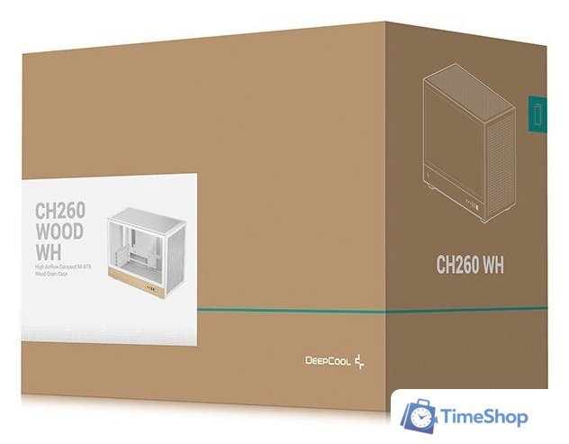 Корпус DeepCool CH260 Wood WH R-CH260-WHNWM0-G-1 - Изображение №11 — Интернет-магазин Time-Shop