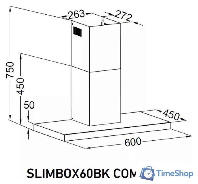 Кухонная вытяжка Meferi SLIMBOX60BK Comfort - Изображение №15 — Интернет-магазин Time-Shop
