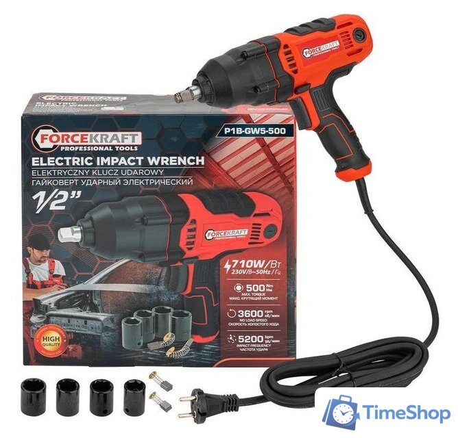Гайковерт ForceKraft FK-P1B-GW5-500 - Изображение №1 — Интернет-магазин Time-Shop