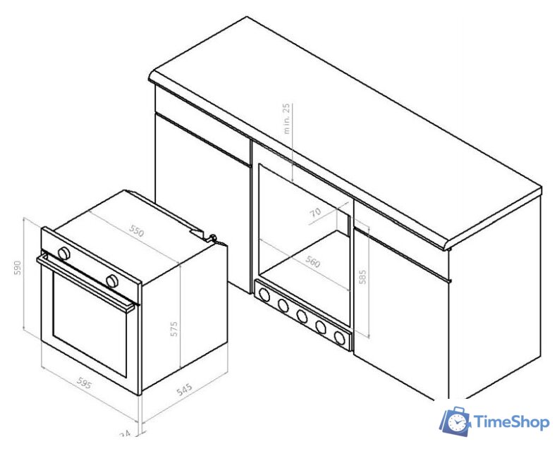 Газовый духовой шкаф Solgaz SPG-67 - Изображение №8 — Интернет-магазин Time-Shop