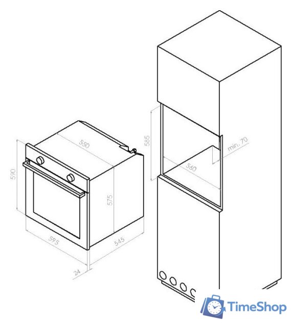 Газовый духовой шкаф Solgaz SPG-67 - Изображение №7 — Интернет-магазин Time-Shop