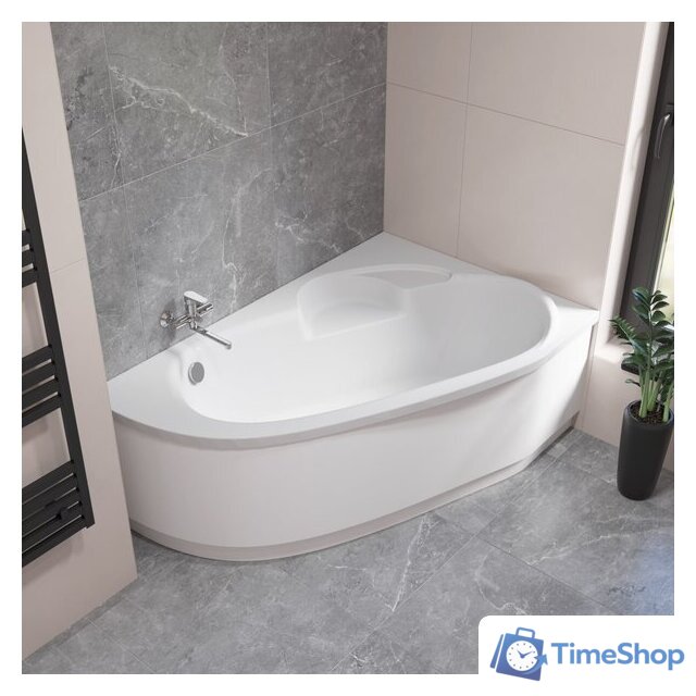 Ванна Lauter Valencia 160x105 2102160R (с каркасом и сифоном 21Y11021 матовый черный) - Изображение №10 — Интернет-магазин Time-Shop