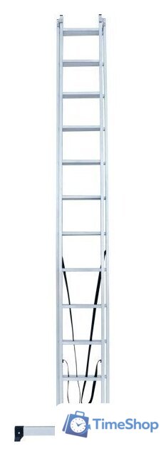 Лестница-стремянка Новая высота NV 122 алюминиевая двухсекционная 2x13 ступеней - Изображение №4 — Интернет-магазин Time-Shop