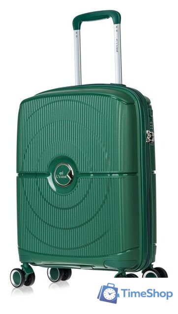 Чемодан L'Case Doha PP04 20 (S, темно-зеленый) - Изображение №2 — Интернет-магазин Time-Shop