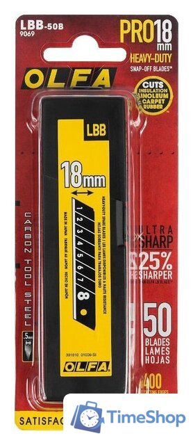 Набор сменных лезвий OLFA OL-LBB-50B (50шт) - Изображение №4 — Интернет-магазин Time-Shop