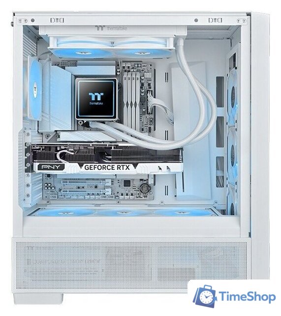 Система жидкостного охлаждения для процессора Thermaltake TH240 V3 ARGB Sync Snow Edition CL-W467-PL12SW-A - Изображение №6 — Интернет-магазин Time-Shop
