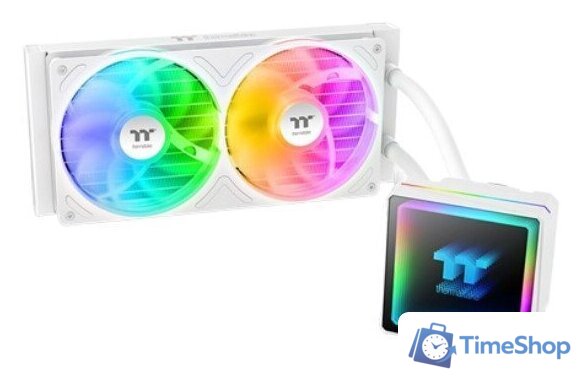 Система жидкостного охлаждения для процессора Thermaltake TH240 V3 ARGB Sync Snow Edition CL-W467-PL12SW-A - Изображение №1 — Интернет-магазин Time-Shop