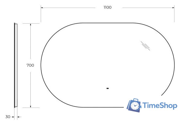  Cezares Зеркало CZR-SPC-VAGUE-1500-700-MOV - Изображение №7 — Интернет-магазин Time-Shop