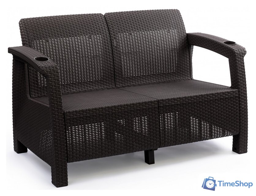 Садовый диван Альтернатива Ротанг-плюс М8837 (мокко) - Изображение №1 — Интернет-магазин Time-Shop