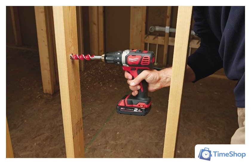 Дрель-шуруповерт Milwaukee M18 BDD-202C 4933443555 (с 2-мя АКБ, кейс) - Изображение №3 — Интернет-магазин Time-Shop