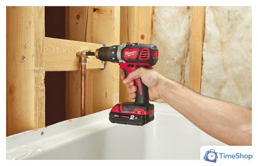 Дрель-шуруповерт Milwaukee M18 BDD-202C 4933443555 (с 2-мя АКБ, кейс) - Изображение №5 — Интернет-магазин Time-Shop