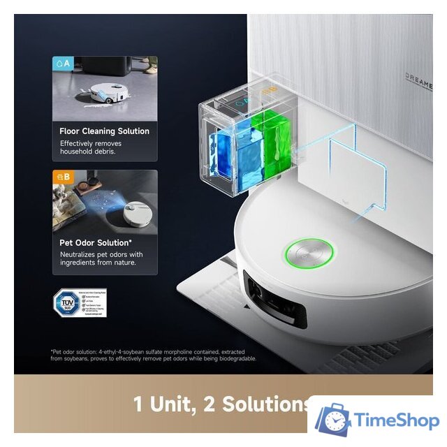 Робот-пылесос Dreame Aqua10 Roller (евровилка, белый) - Изображение №4 — Интернет-магазин Time-Shop