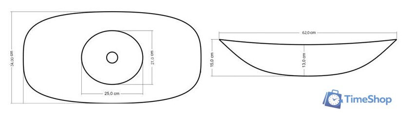 Умывальник Rea Royal 60 - Изображение №7 — Интернет-магазин Time-Shop