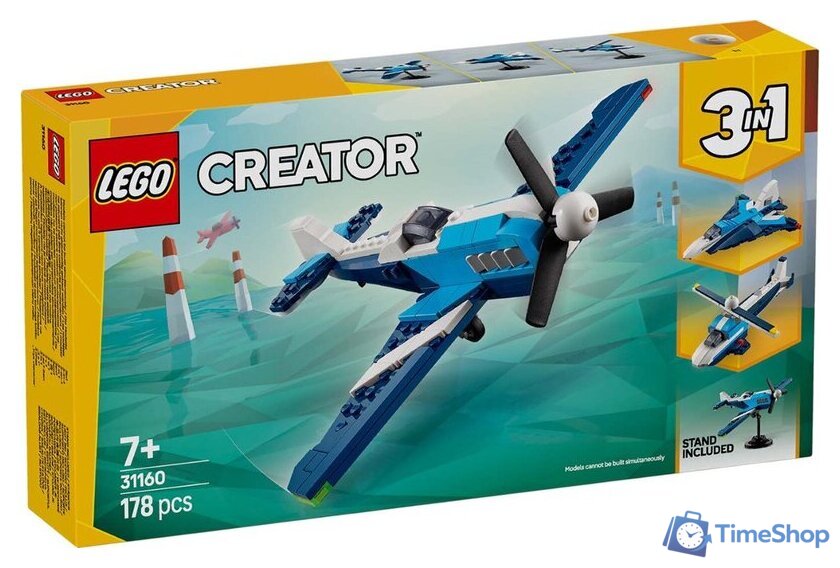 Конструктор LEGO Creator 3 в 1 31160 Гоночный самолет - Изображение №1 — Интернет-магазин Time-Shop