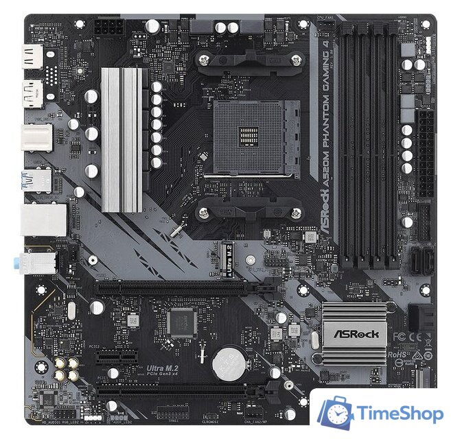 Материнская плата ASRock A520M Phantom Gaming 4 - Изображение №1 — Интернет-магазин Time-Shop