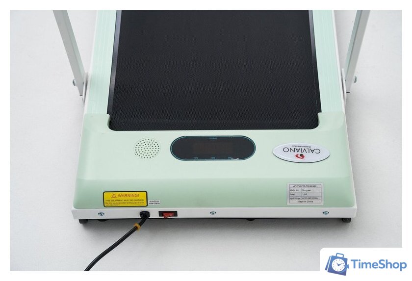 Электрическая беговая дорожка Calviano Slim Green - Изображение №7 — Интернет-магазин Time-Shop