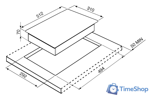 Варочная панель Smeg PGF30B - Изображение №3 — Интернет-магазин Time-Shop
