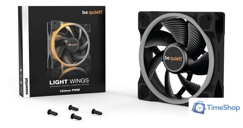Вентилятор для корпуса be quiet! Light Wings 120mm PWM BL072 - Изображение №5 — Интернет-магазин Time-Shop