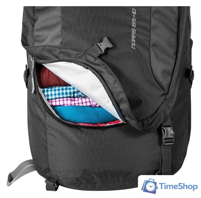 Туристический рюкзак Tatonka Noras 65+10 Trekking (black) - Изображение №5 — Интернет-магазин Time-Shop