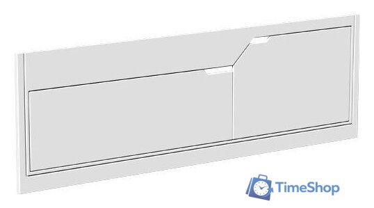 Фронтальный экран под ванну Belux Неаполь К1500 (белый глянцевый) - Изображение №1 — Интернет-магазин Time-Shop