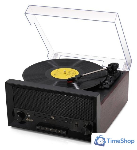 Многофункциональный аудиоцентр Ritmix LP-400B (черный/коричневый) - Изображение №3 — Интернет-магазин Time-Shop