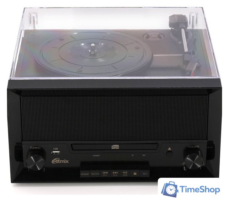 Многофункциональный аудиоцентр Ritmix LP-400B (черный/коричневый) - Изображение №4 — Интернет-магазин Time-Shop
