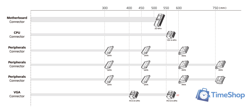 Блок питания AeroCool VX-800 Plus RGB - Изображение №11 — Интернет-магазин Time-Shop