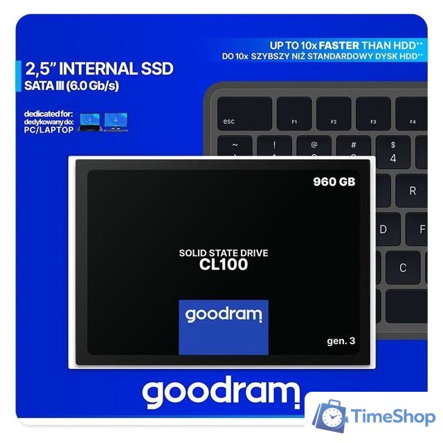 SSD GOODRAM CL100 Gen. 3 960GB SSDPR-CL100-960-G3 - Изображение №8 — Интернет-магазин Time-Shop