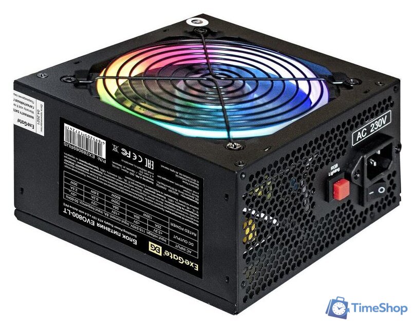 Блок питания ExeGate EVO800-LT EX289069RUS - Изображение №1 — Интернет-магазин Time-Shop