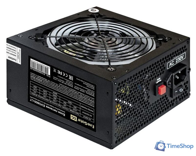Блок питания ExeGate EVO800-LT EX289069RUS - Изображение №2 — Интернет-магазин Time-Shop