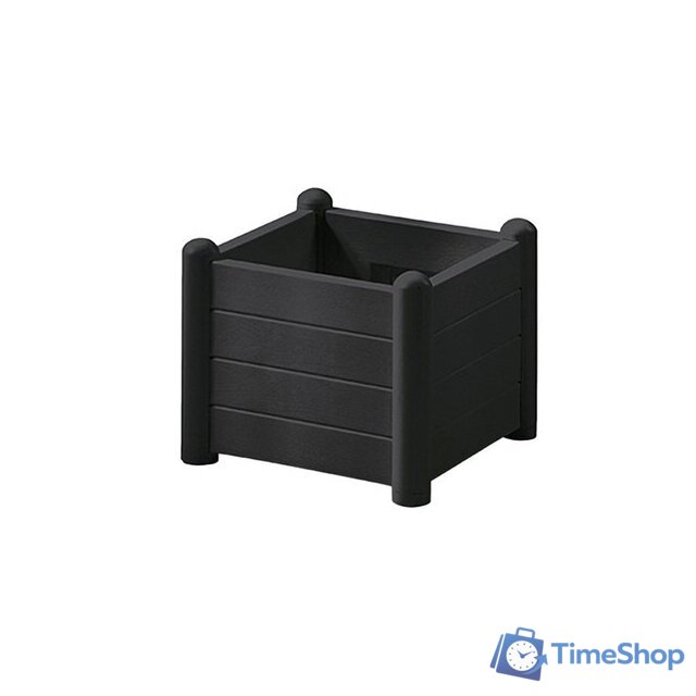 Кашпо Stefanplast 43x43x35 80100 (антрацит) - Изображение №2 — Интернет-магазин Time-Shop