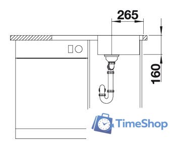 Кухонная мойка Blanco Lantos 45 S-IF Compact [519059] - Изображение №4 — Интернет-магазин Time-Shop