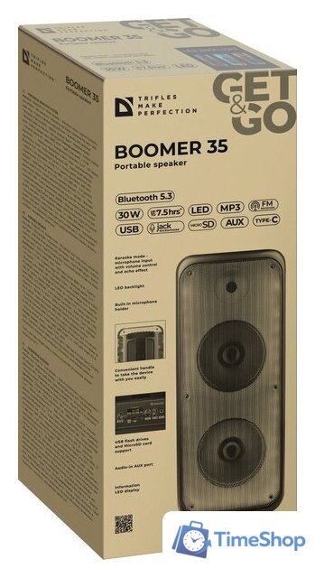 Беспроводная колонка Defender Boomer 35 - Изображение №9 — Интернет-магазин Time-Shop