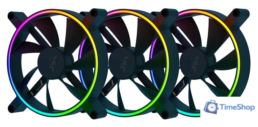 Комплект вентиляторов для корпуса Razer Kunai Chroma 140mm 3 Fans RC21-01810200-R3M1 - Изображение №1 — Интернет-магазин Time-Shop