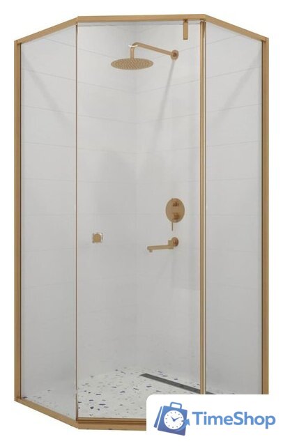 Душевой уголок RGW HO-088Gb 350608800-16 (золото браш/прозрачное стекло) - Изображение №1 — Интернет-магазин Time-Shop
