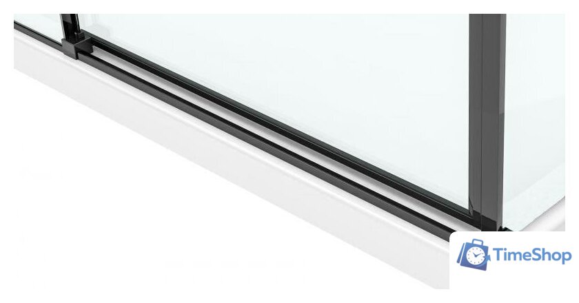 Душевой уголок Rea Solar 90x90 (черный/прозрачное стекло) - Изображение №3 — Интернет-магазин Time-Shop