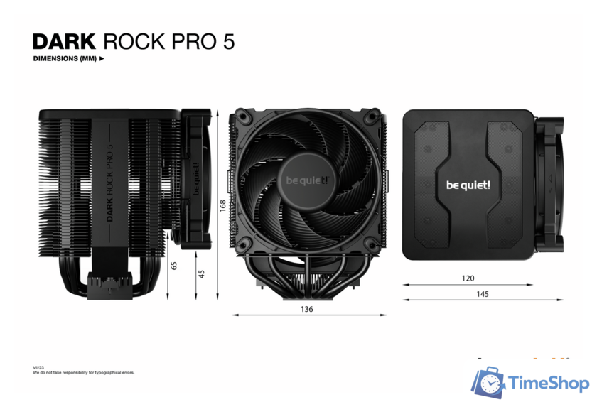 Кулер для процессора be quiet! Dark Rock Pro 5 BK036 - Изображение №3 — Интернет-магазин Time-Shop