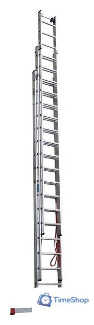 Лестница-стремянка Новая высота NV 523 трёхсекционная индустриальная 3x17 ступеней - Изображение №4 — Интернет-магазин Time-Shop
