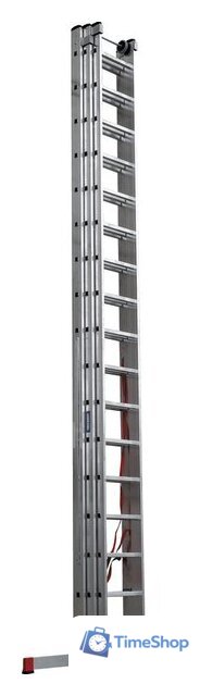 Лестница-стремянка Новая высота NV 523 трёхсекционная индустриальная 3x17 ступеней - Изображение №3 — Интернет-магазин Time-Shop