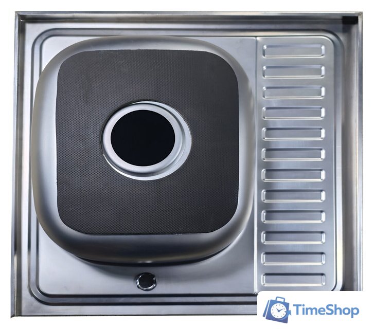 Кухонная мойка AKS Накладная 60x60 левая (полированная) - Изображение №2 — Интернет-магазин Time-Shop