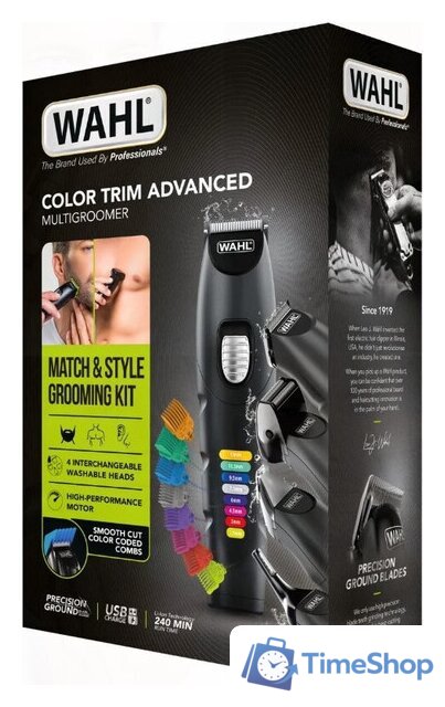 Триммер для бороды и усов Wahl 09893.0464 Color Trim - Изображение №4 — Интернет-магазин Time-Shop