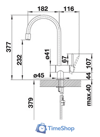 Смеситель Blanco Filo-S Silgranit (серый/хром) - Изображение №2 — Интернет-магазин Time-Shop