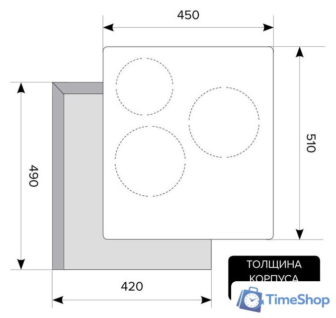 Варочная панель LEX EVI 430 BL - Изображение №2 — Интернет-магазин Time-Shop