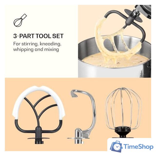 Планетарный миксер Klarstein Bella Pico 2G (серебристый) - Изображение №4 — Интернет-магазин Time-Shop