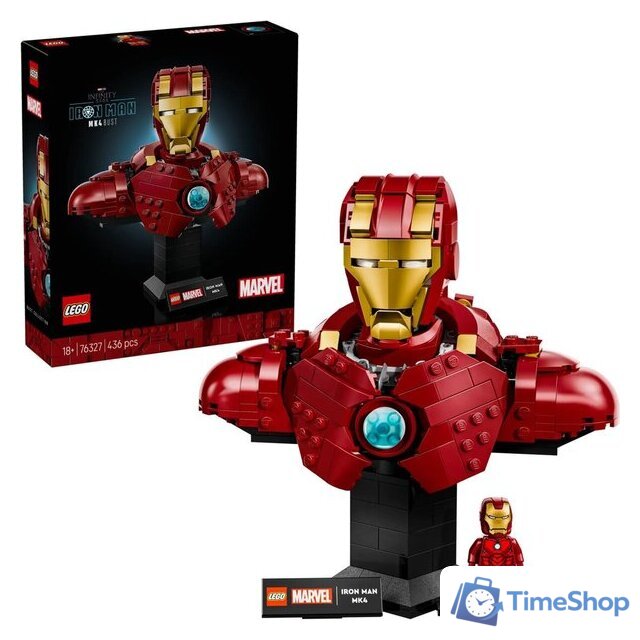 Конструктор LEGO Marvel 76327 Бюст Железного Человека MK4 - Изображение №1 — Интернет-магазин Time-Shop