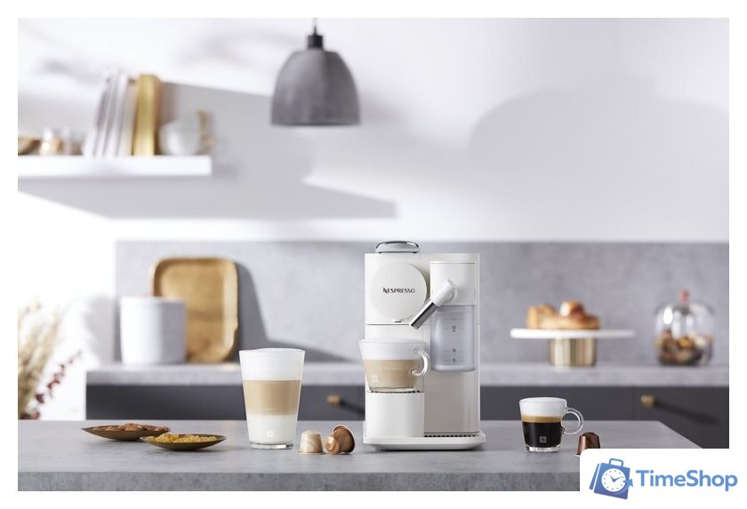 Капсульная кофеварка DeLonghi Lattissima One Evo EN510.W - Изображение №6 — Интернет-магазин Time-Shop