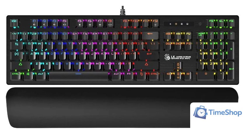 Клавиатура A4Tech Bloody B825R (Light Strike Red) - Изображение №1 — Интернет-магазин Time-Shop