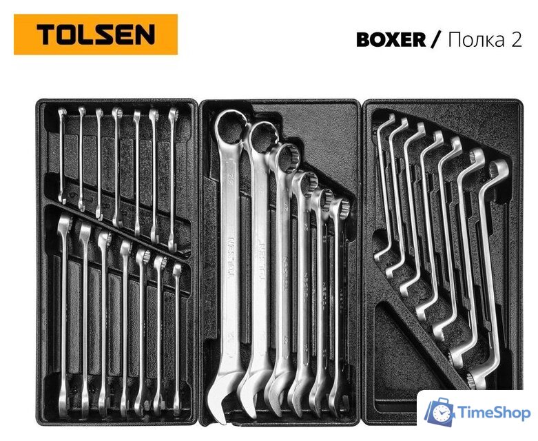 Универсальный набор инструментов Tolsen TT85415-157 (157 предметов) - Изображение №3 — Интернет-магазин Time-Shop