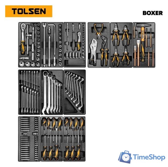 Универсальный набор инструментов Tolsen TT85415-157 (157 предметов) - Изображение №1 — Интернет-магазин Time-Shop