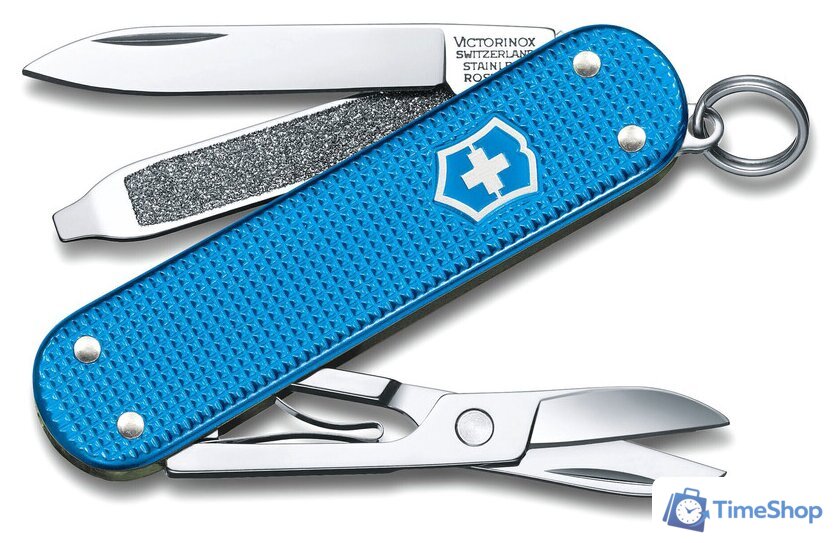 Нож-брелок Victorinox Classic Alox Classic 0.6221.L20 (синий) - Изображение №1 — Интернет-магазин Time-Shop
